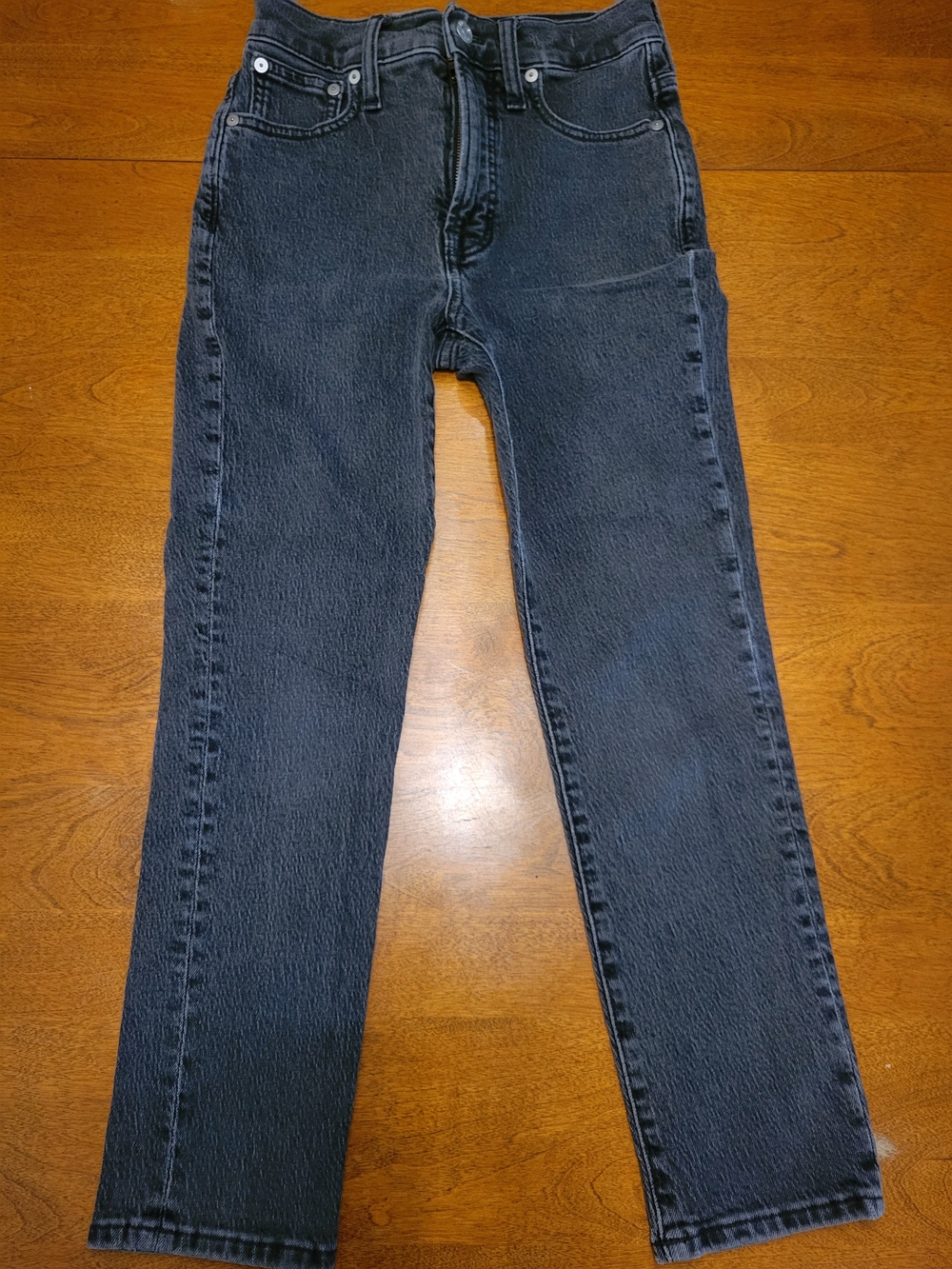 Madewell Petite Perfect Vintage Jeans | Washed Black | Ankle Crop Length | 23P